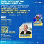 Speaker at MIP’s webinar on Intelligent Transportation Systems and SmartMobility Strategy for a Sustainable Urban Future